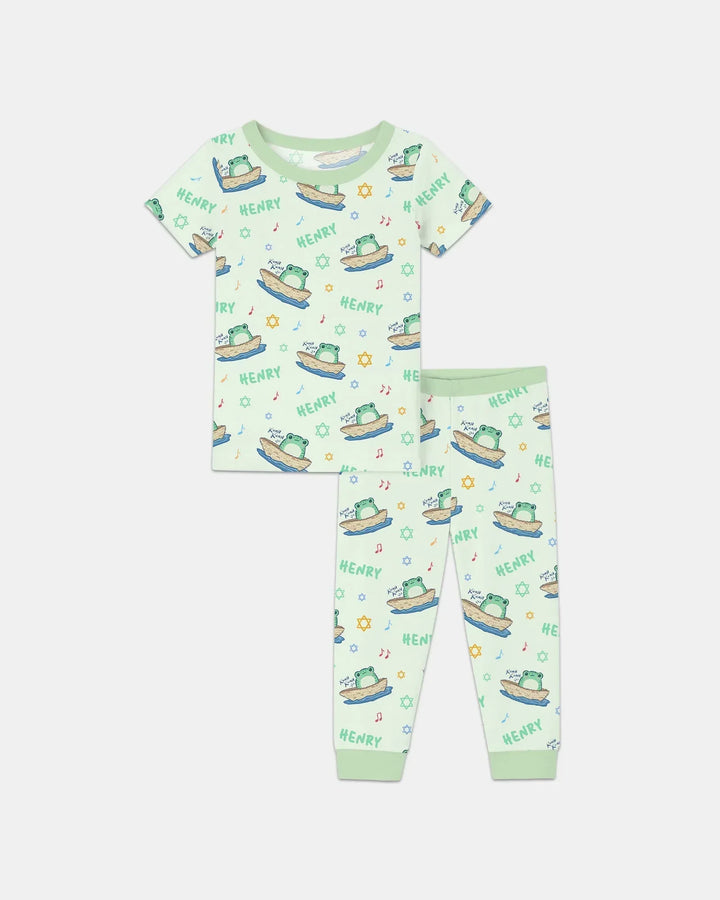 Zweiteiliges, kurzärmliges Pyjama-Set mit Marienkäfern