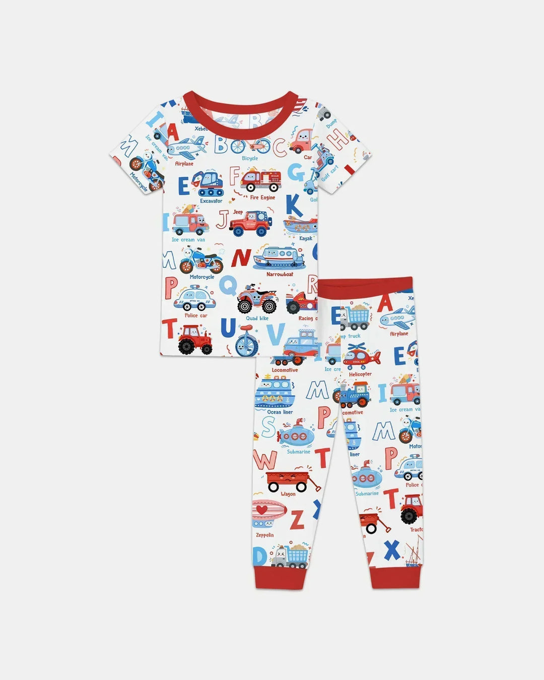 Zweiteiliges, kurzärmliges Pyjama-Set mit Marienkäfern