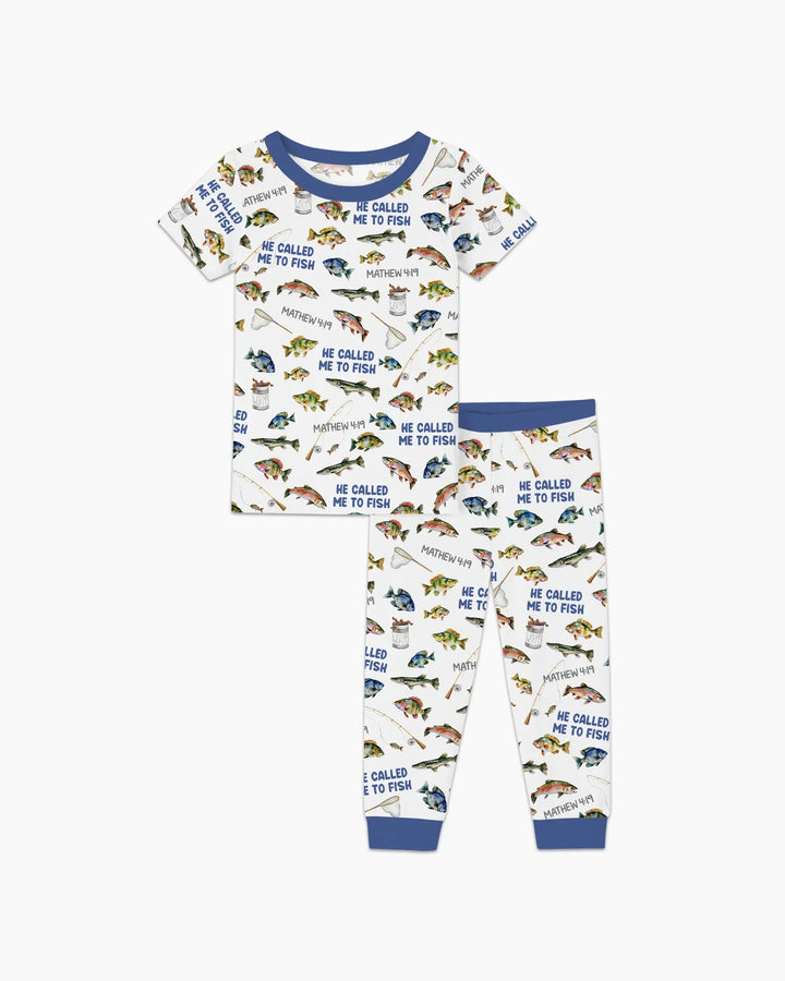 Zweiteiliges, kurzärmliges Pyjama-Set mit Marienkäfern