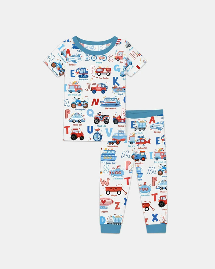 Zweiteiliges, kurzärmliges Pyjama-Set mit Marienkäfern