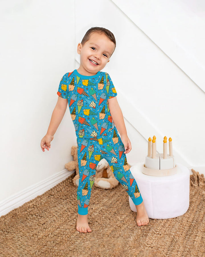 Zweiteiliges, kurzärmliges Pyjama-Set mit Marienkäfern
