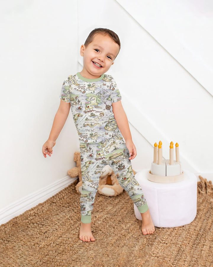 Zweiteiliges, kurzärmliges Pyjama-Set mit Marienkäfern
