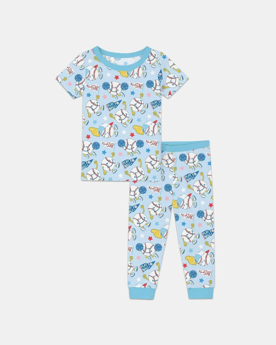 Zweiteiliges, kurzärmliges Pyjama-Set mit Marienkäfern