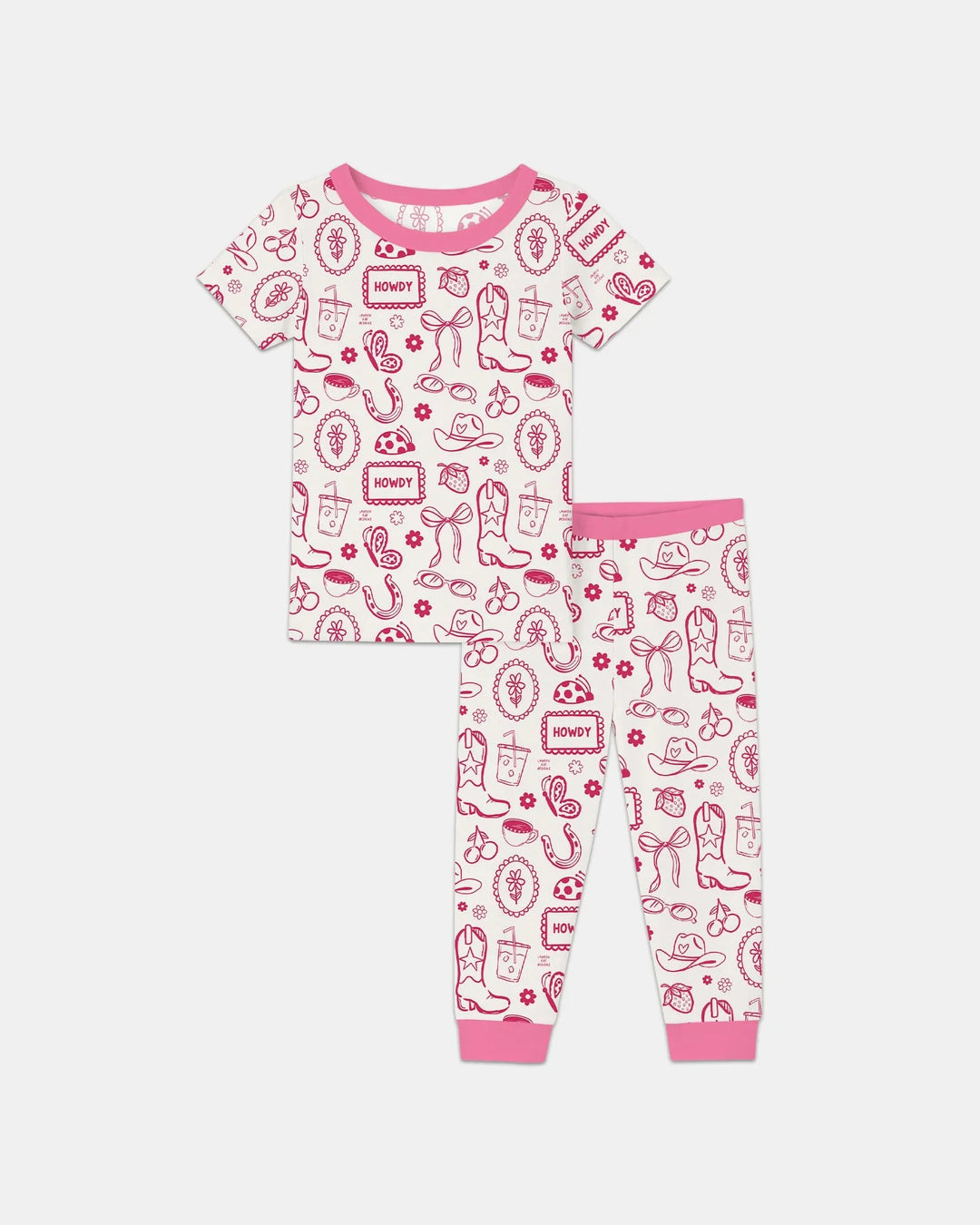 Zweiteiliges, kurzärmliges Pyjama-Set mit Marienkäfern