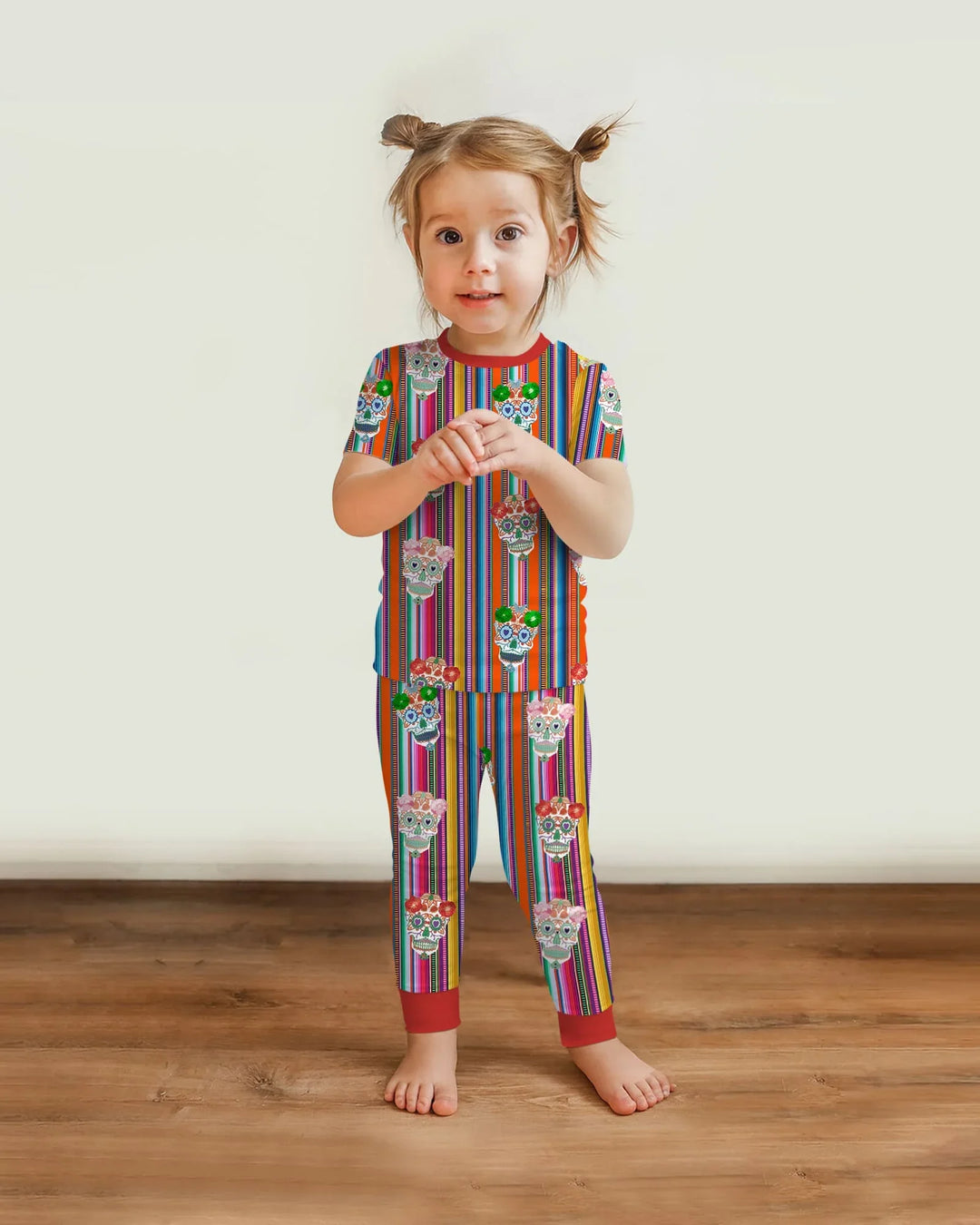 Cinco De Mayo Sparkle Two Piece Short Sleeve Pajama Set