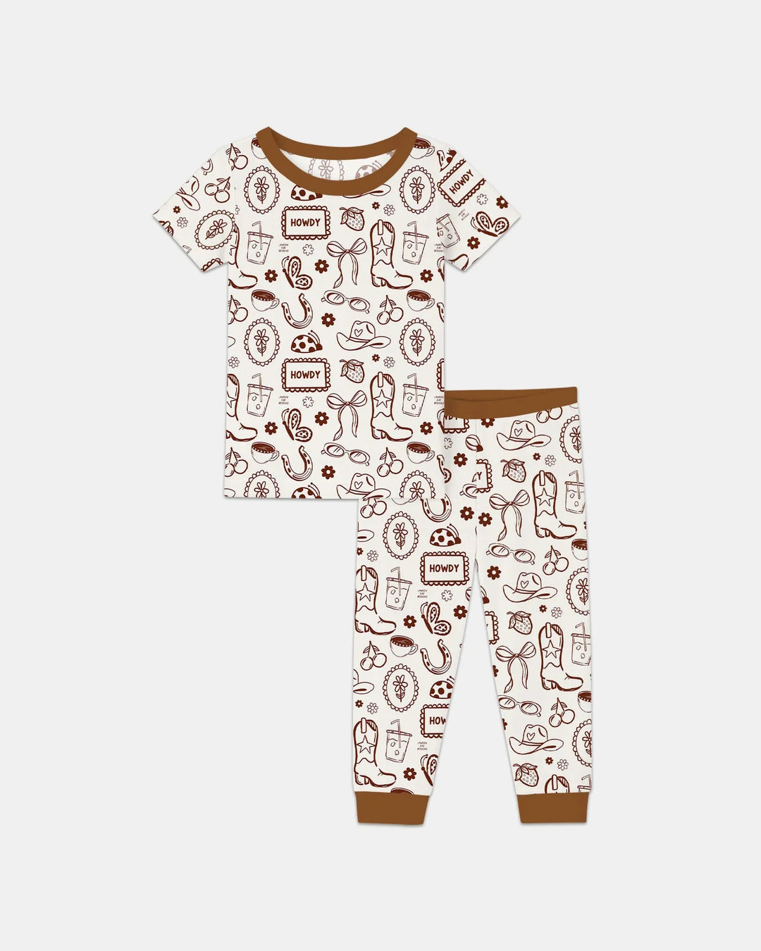 Zweiteiliges, kurzärmliges Pyjama-Set mit Marienkäfern