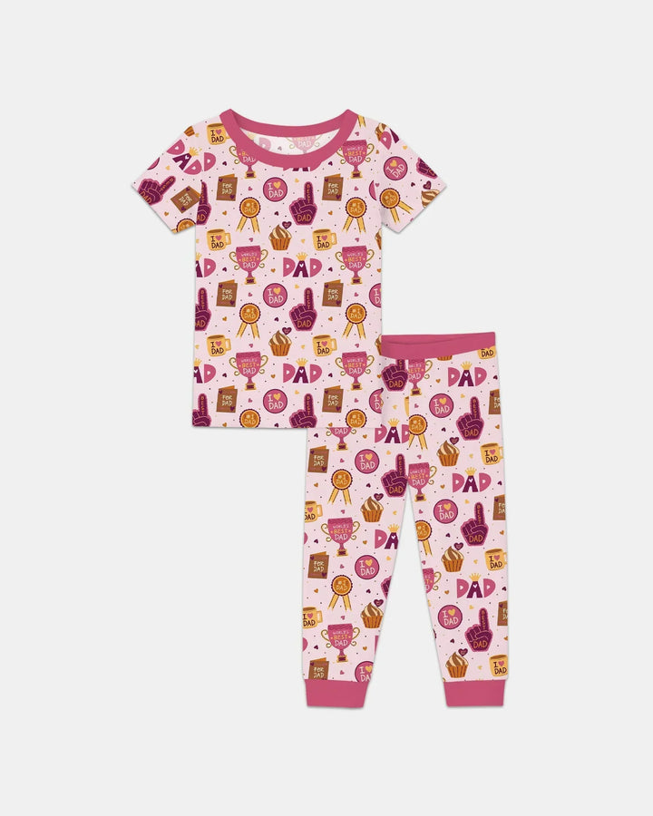 Zweiteiliges, kurzärmliges Pyjama-Set mit Marienkäfern