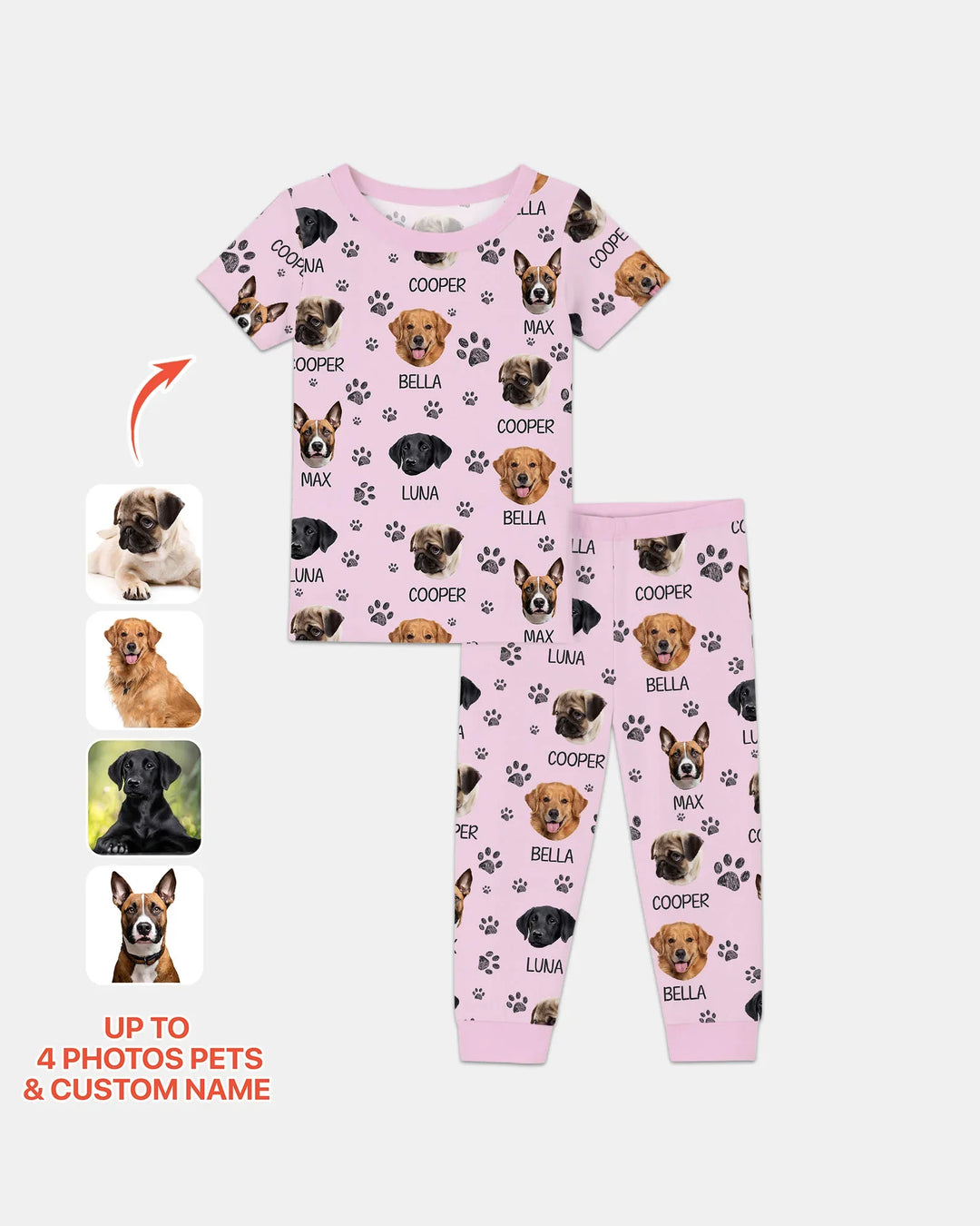 Zweiteiliges, kurzärmliges Pyjama-Set mit Marienkäfern
