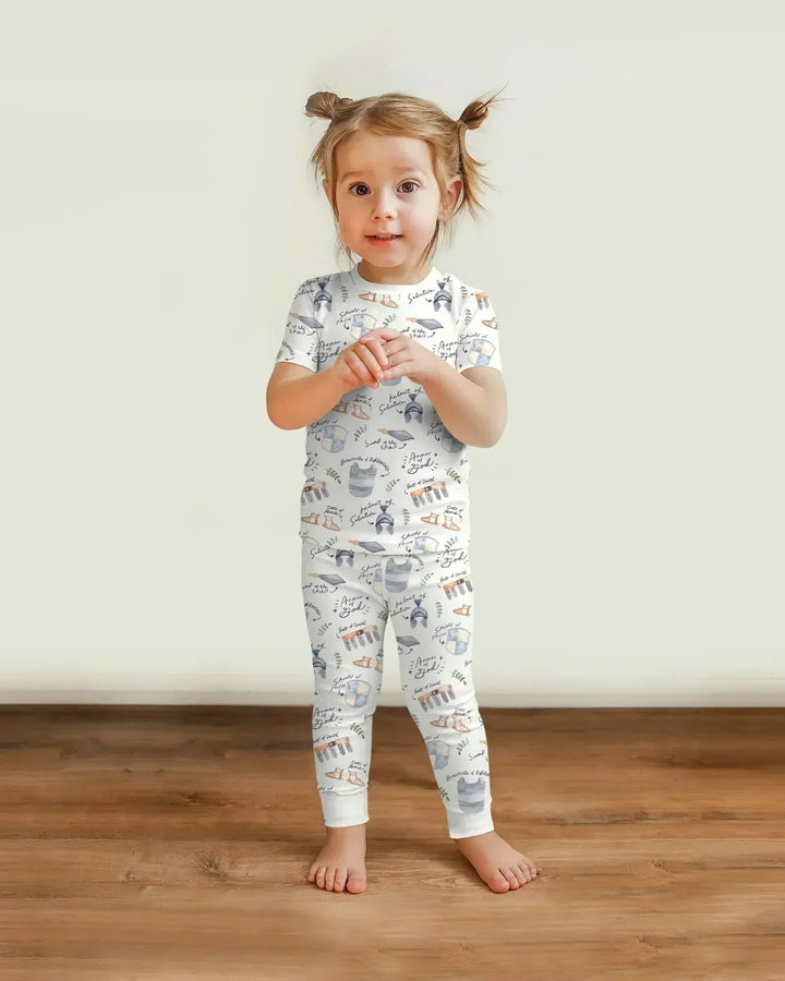 Ephesians 6:10-18 Armor of God Bamboo Two Piece Short Sleeve Pajama Set