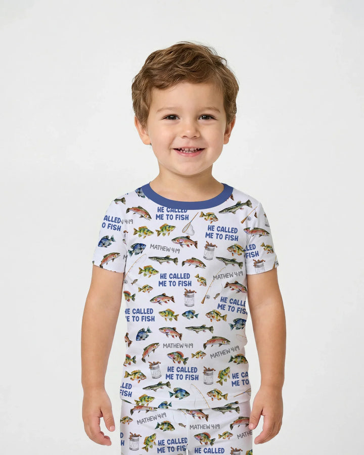 Zweiteiliges, kurzärmliges Pyjama-Set mit Marienkäfern