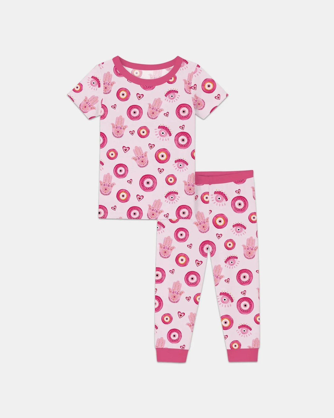 Zweiteiliges, kurzärmliges Pyjama-Set mit Marienkäfern