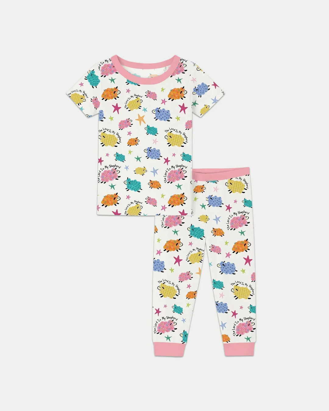 Zweiteiliges, kurzärmliges Pyjama-Set mit Marienkäfern