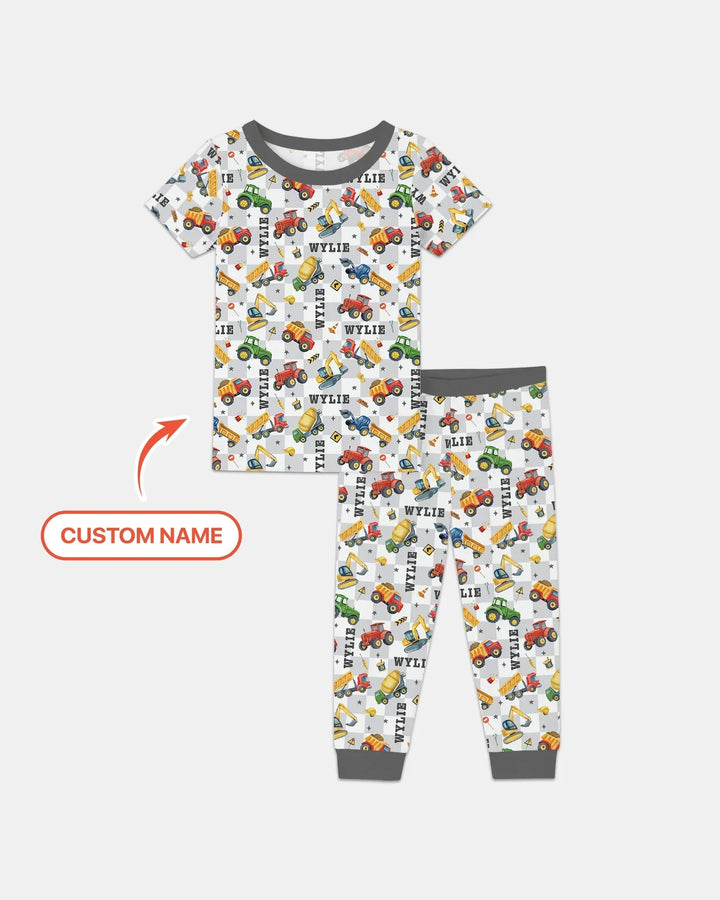 Zweiteiliges, kurzärmliges Pyjama-Set mit Marienkäfern