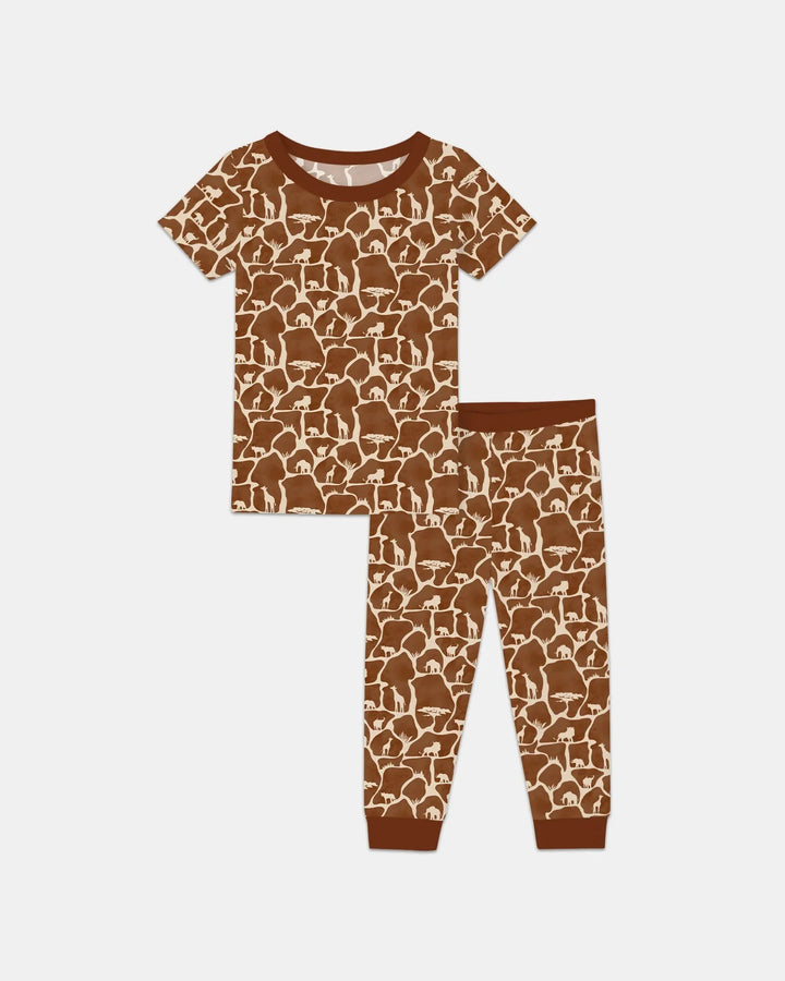 Wild Kingdom Bamboo Two Piece Short Sleeve Pajama Set