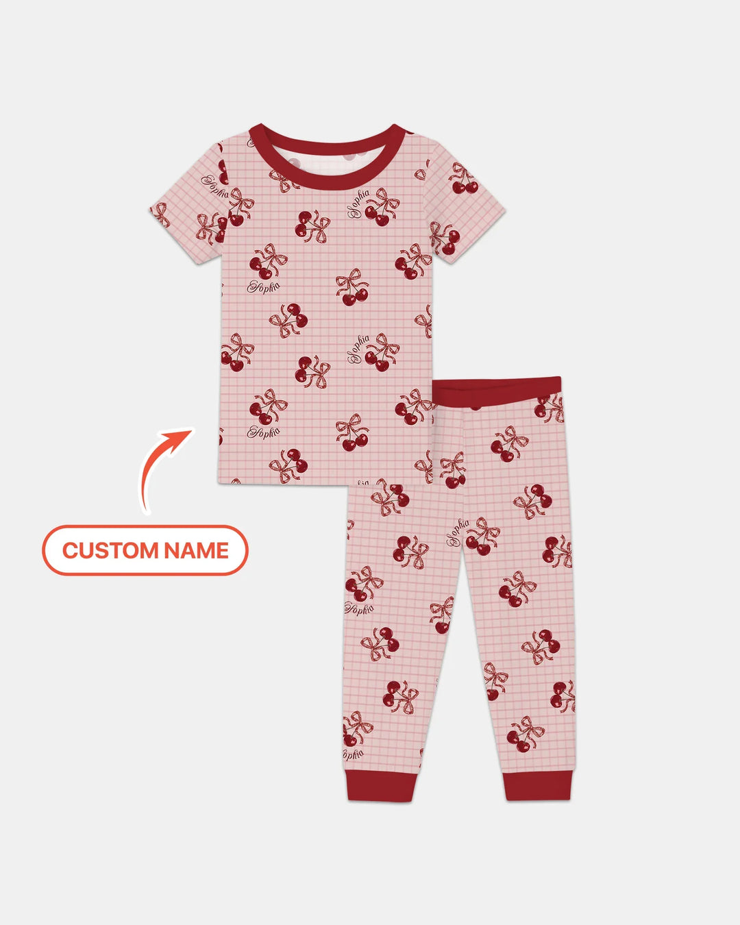 Zweiteiliges, kurzärmliges Pyjama-Set mit Marienkäfern