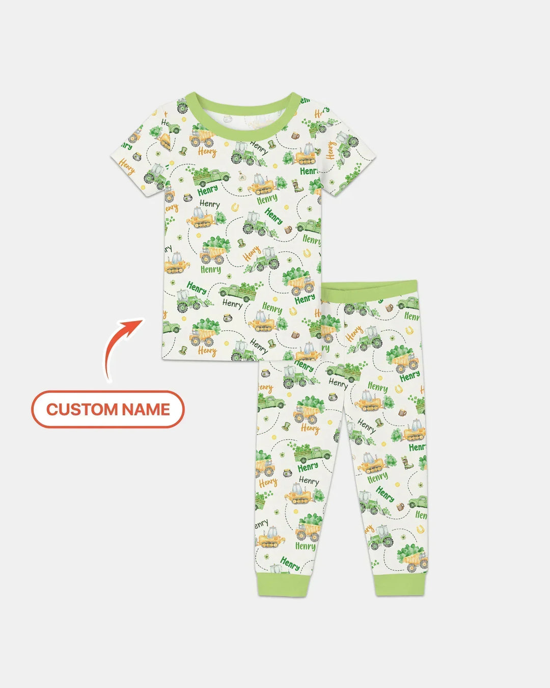 Zweiteiliges, kurzärmliges Pyjama-Set mit Marienkäfern