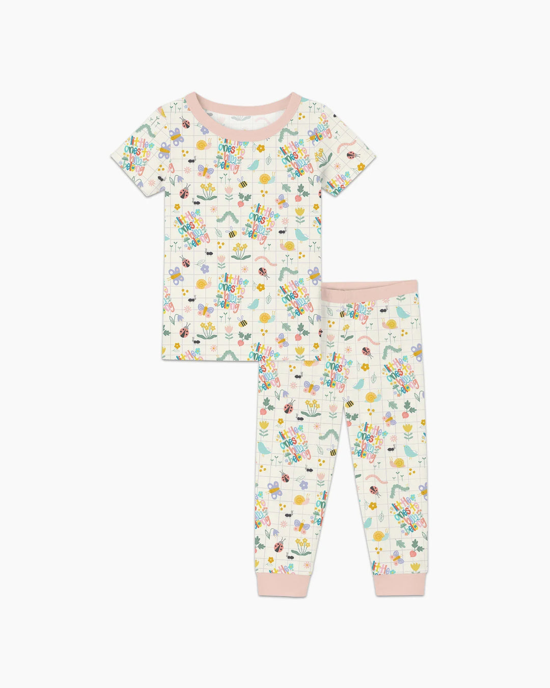 Zweiteiliges, kurzärmliges Pyjama-Set mit Marienkäfern