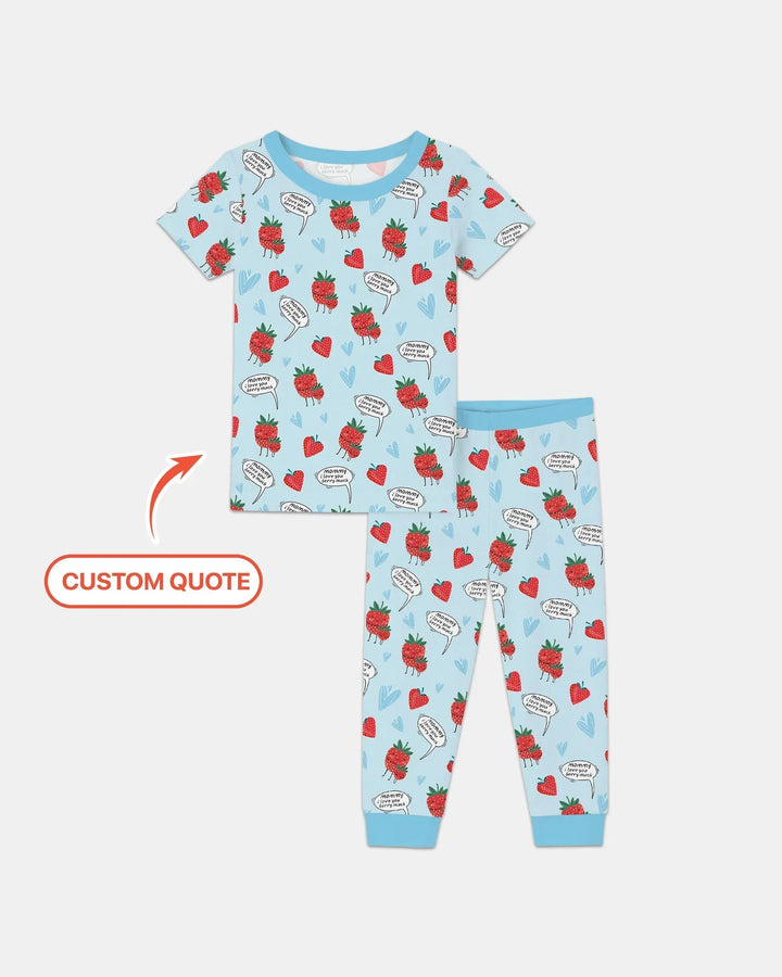 Zweiteiliges, kurzärmliges Pyjama-Set mit Marienkäfern