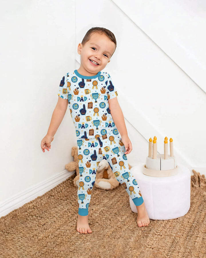 Zweiteiliges, kurzärmliges Pyjama-Set mit Marienkäfern