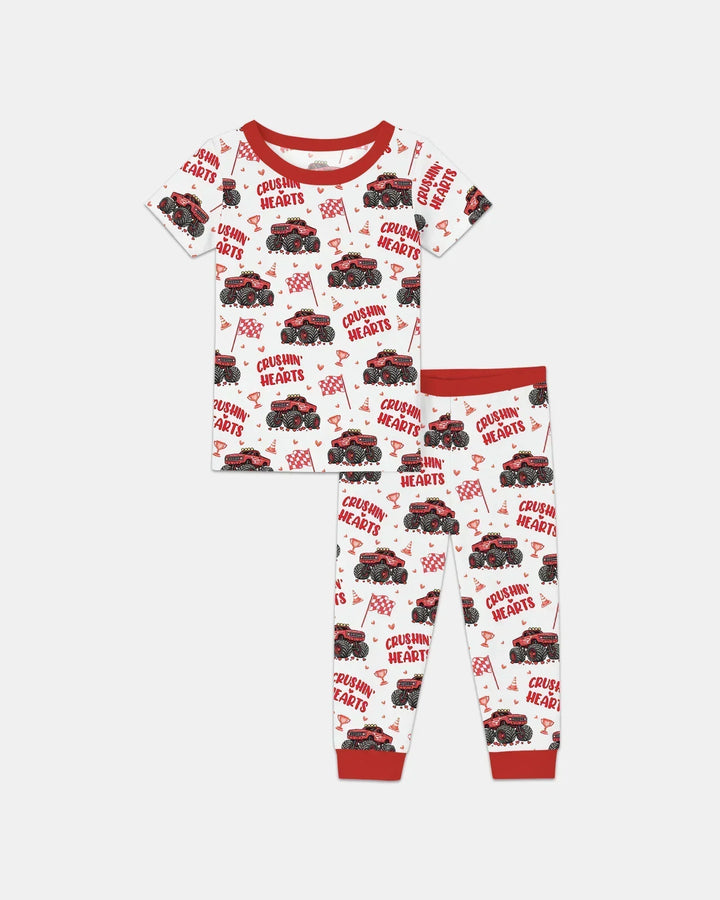 Zweiteiliges, kurzärmliges Pyjama-Set mit Marienkäfern