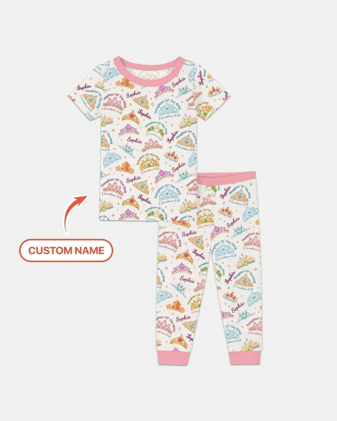 Zweiteiliges, kurzärmliges Pyjama-Set mit Marienkäfern