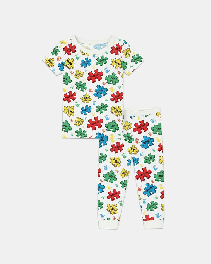Zweiteiliges, kurzärmliges Pyjama-Set mit Marienkäfern