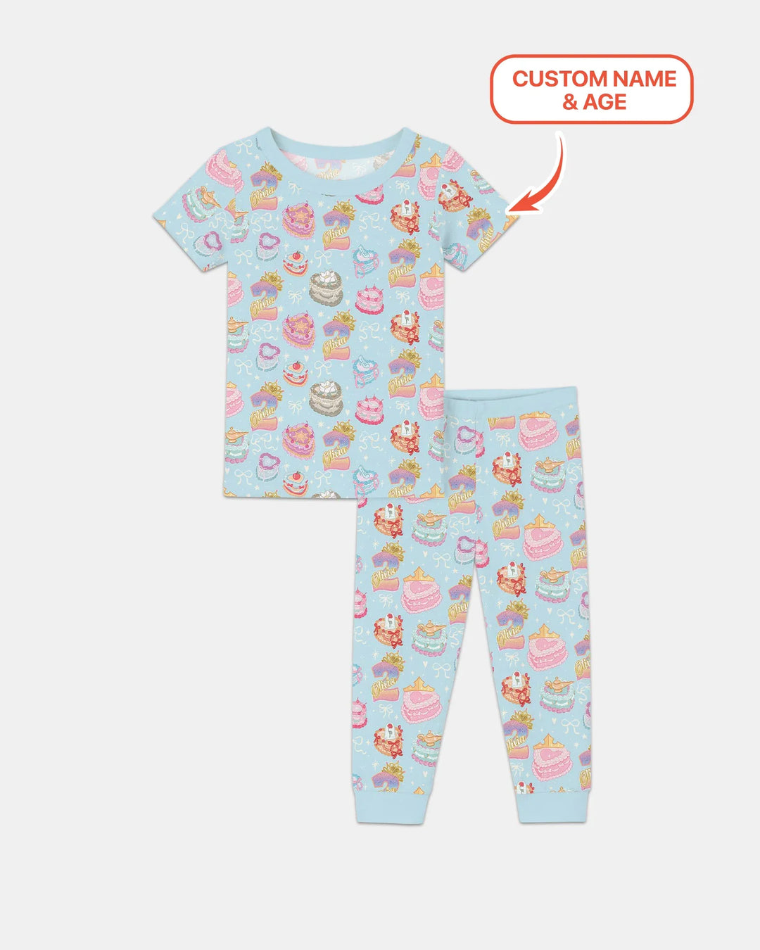 Zweiteiliges, kurzärmliges Pyjama-Set mit Marienkäfern