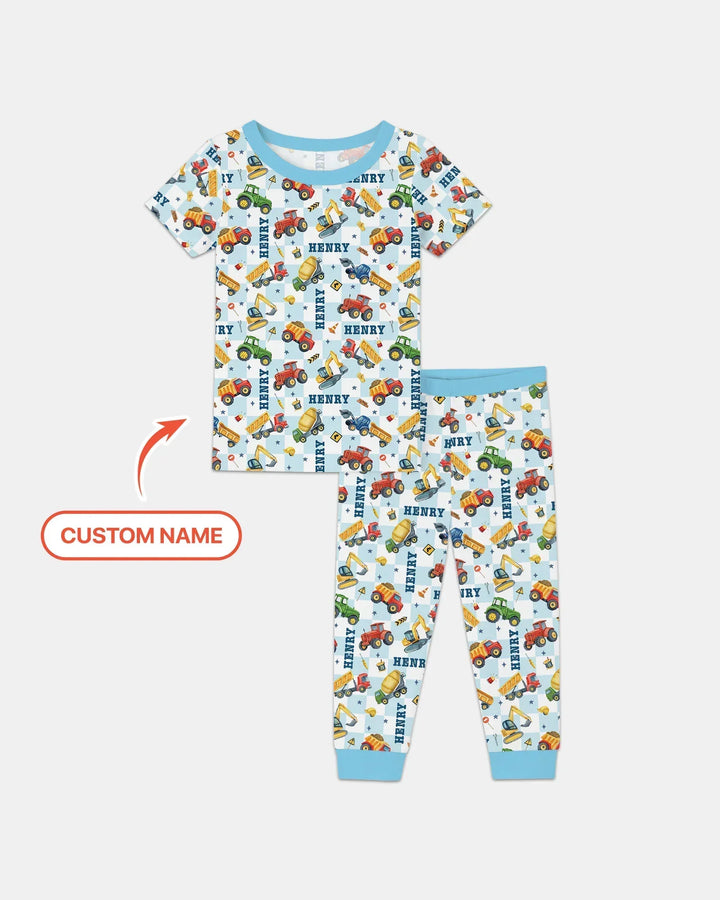 Zweiteiliges, kurzärmliges Pyjama-Set mit Marienkäfern