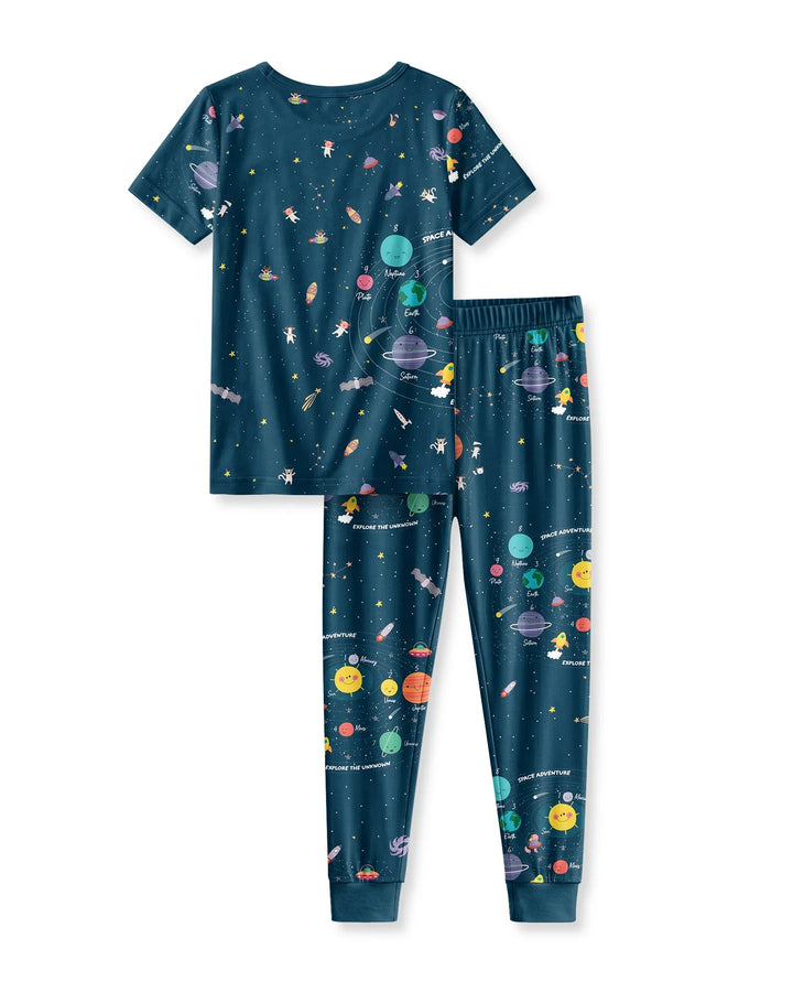 Zweiteiliges, kurzärmliges Pyjama-Set mit Marienkäfern