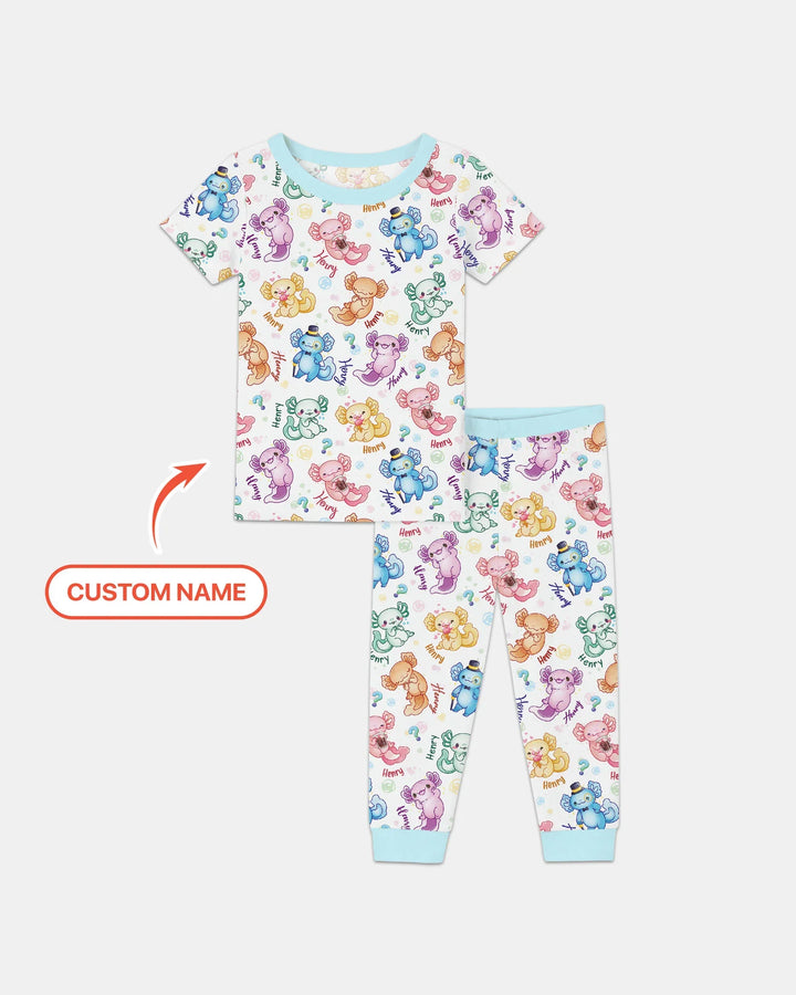 Zweiteiliges, kurzärmliges Pyjama-Set mit Marienkäfern