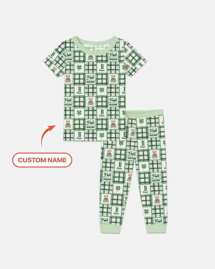 Zweiteiliges, kurzärmliges Pyjama-Set mit Marienkäfern