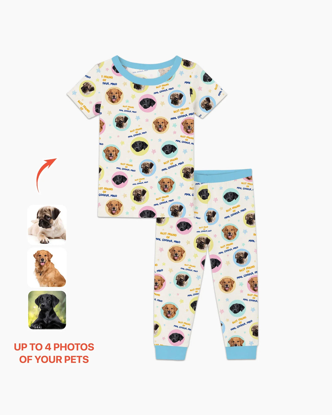 Zweiteiliges, kurzärmliges Pyjama-Set mit Marienkäfern