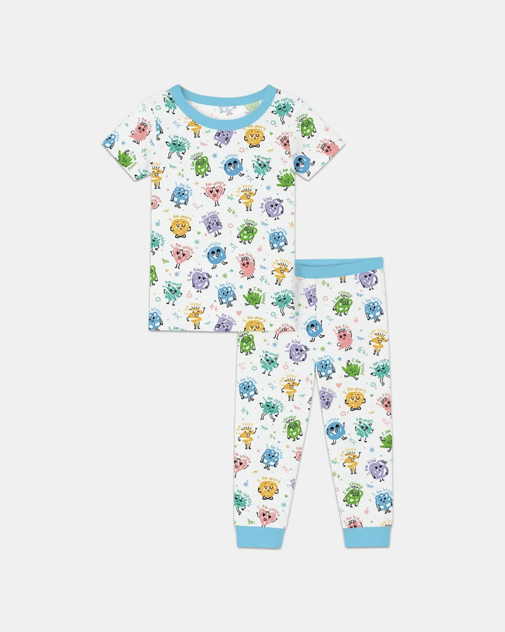Zweiteiliges, kurzärmliges Pyjama-Set mit Marienkäfern