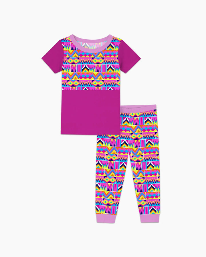 Zweiteiliges, kurzärmliges Pyjama-Set mit Marienkäfern