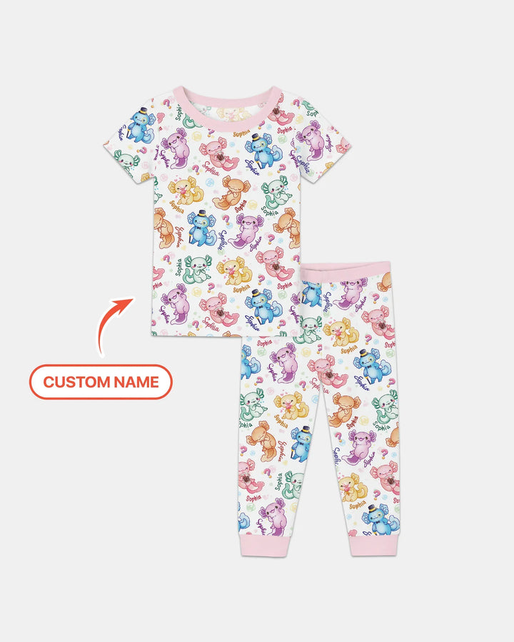 Zweiteiliges, kurzärmliges Pyjama-Set mit Marienkäfern