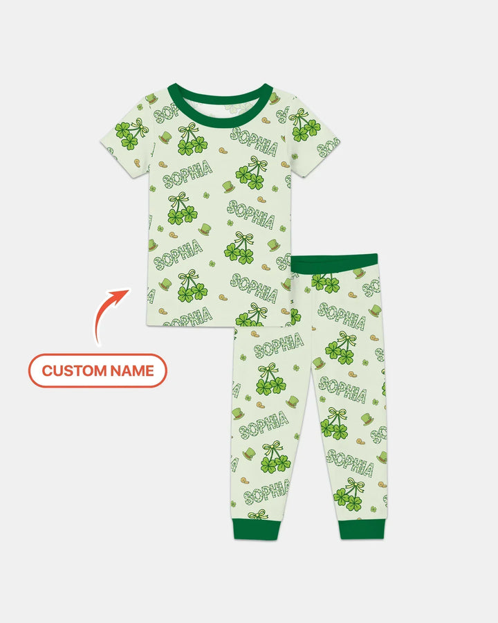 Zweiteiliges, kurzärmliges Pyjama-Set mit Marienkäfern
