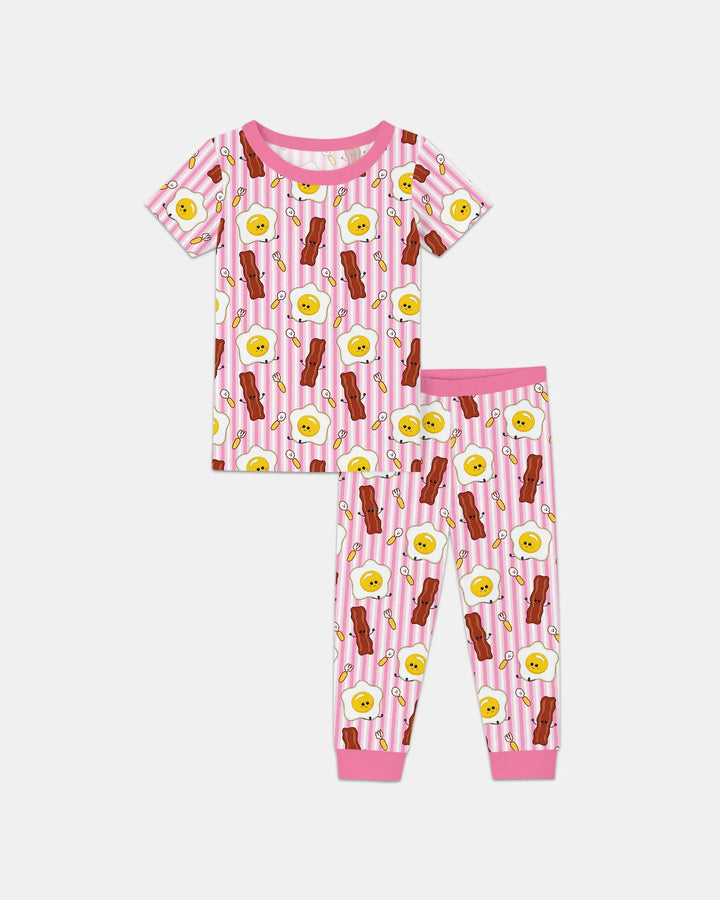 Zweiteiliges, kurzärmliges Pyjama-Set mit Marienkäfern