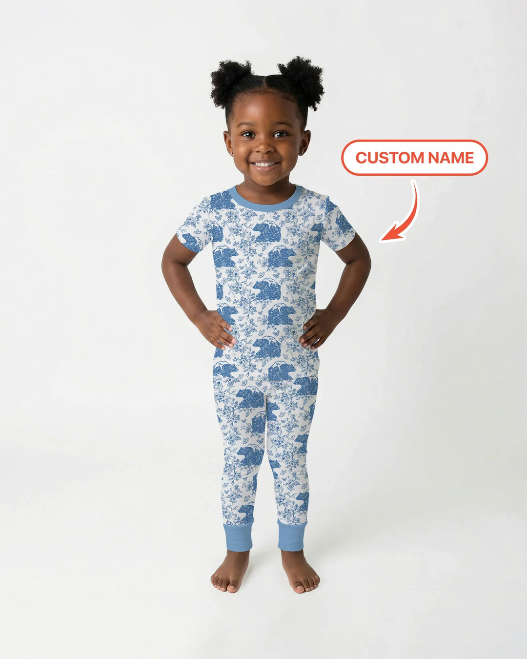 Zweiteiliges, kurzärmliges Pyjama-Set mit Marienkäfern