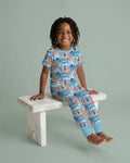 Zweiteiliges, kurzärmliges Pyjama-Set mit Marienkäfern