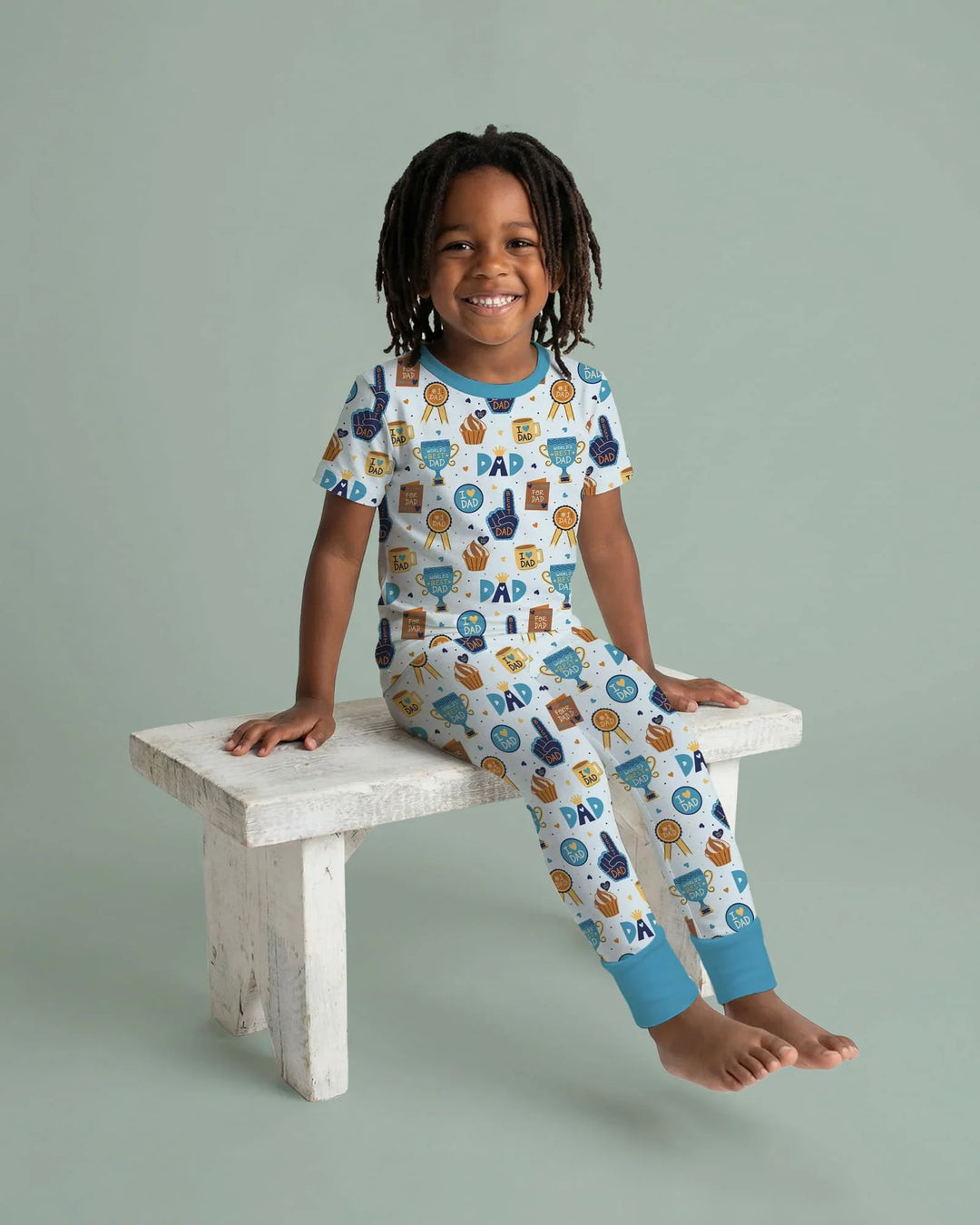 Zweiteiliges, kurzärmliges Pyjama-Set mit Marienkäfern