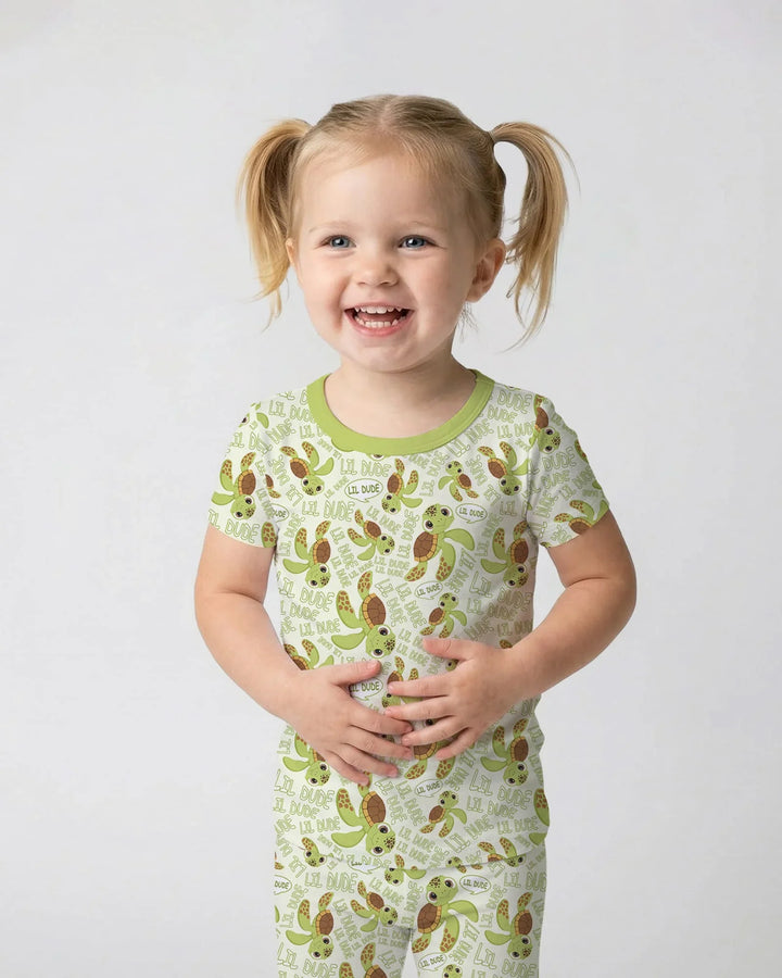 Zweiteiliges, kurzärmliges Pyjama-Set mit Marienkäfern