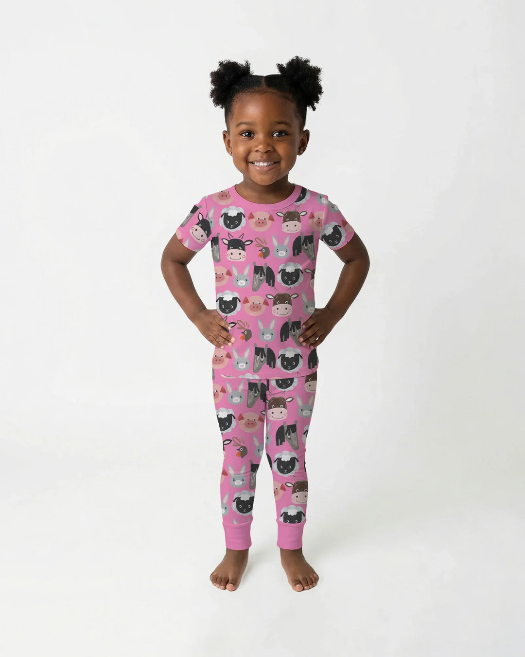 Zweiteiliges, kurzärmliges Pyjama-Set mit Marienkäfern