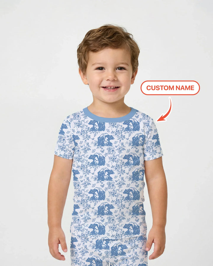 Zweiteiliges, kurzärmliges Pyjama-Set mit Marienkäfern