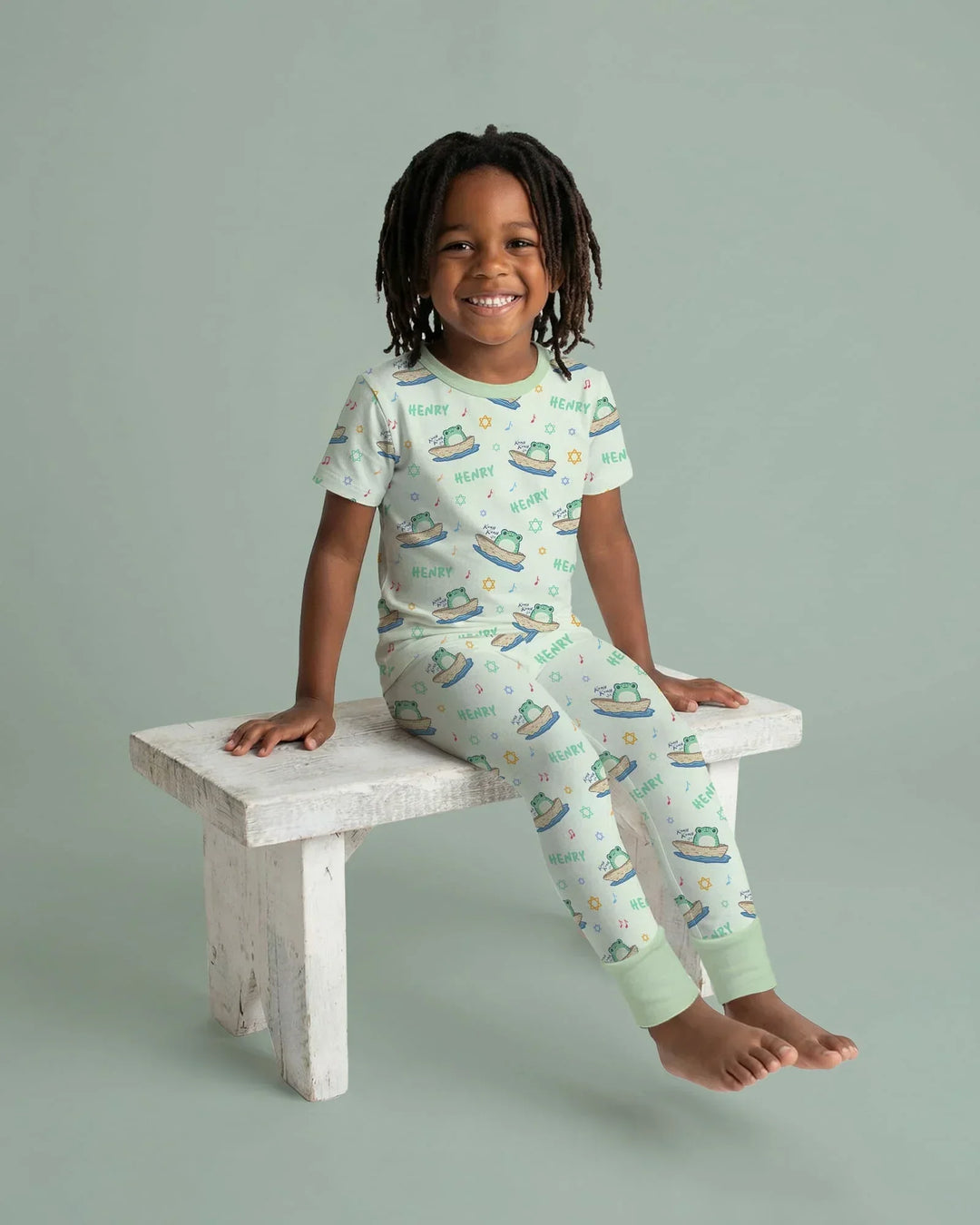 Zweiteiliges, kurzärmliges Pyjama-Set mit Marienkäfern