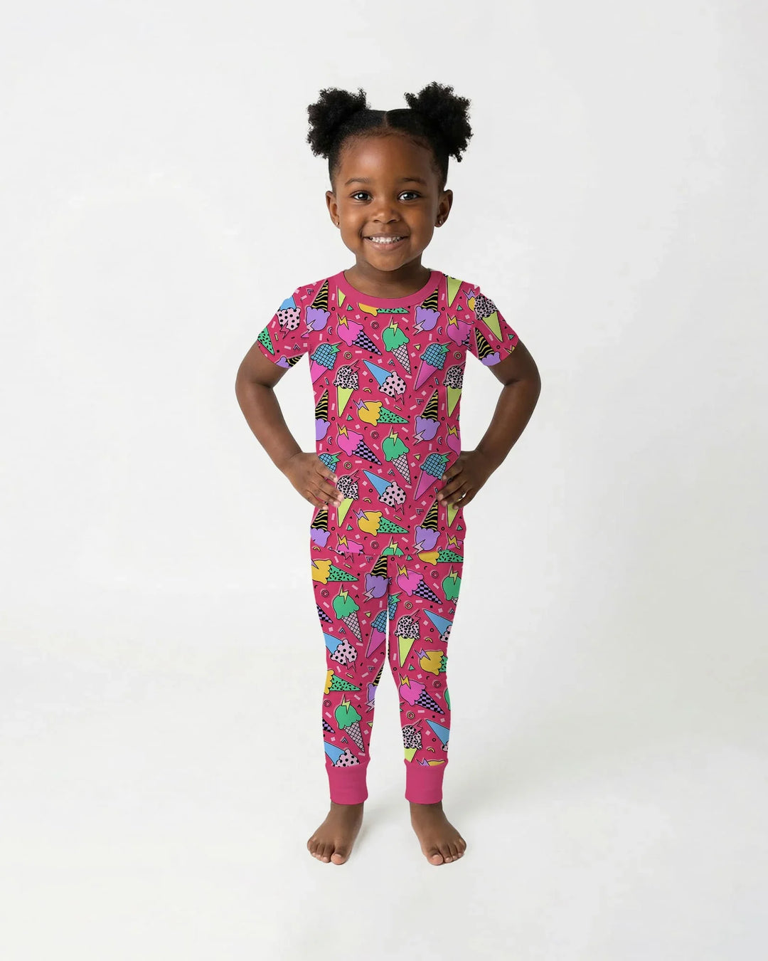 Zweiteiliges, kurzärmliges Pyjama-Set mit Marienkäfern
