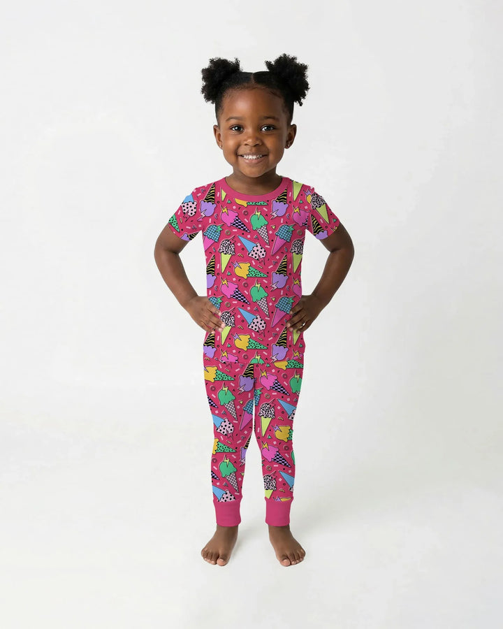 Zweiteiliges, kurzärmliges Pyjama-Set mit Marienkäfern
