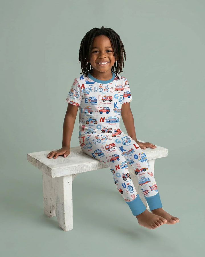 Zweiteiliges, kurzärmliges Pyjama-Set mit Marienkäfern
