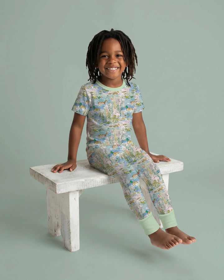 Zweiteiliges, kurzärmliges Pyjama-Set mit Marienkäfern