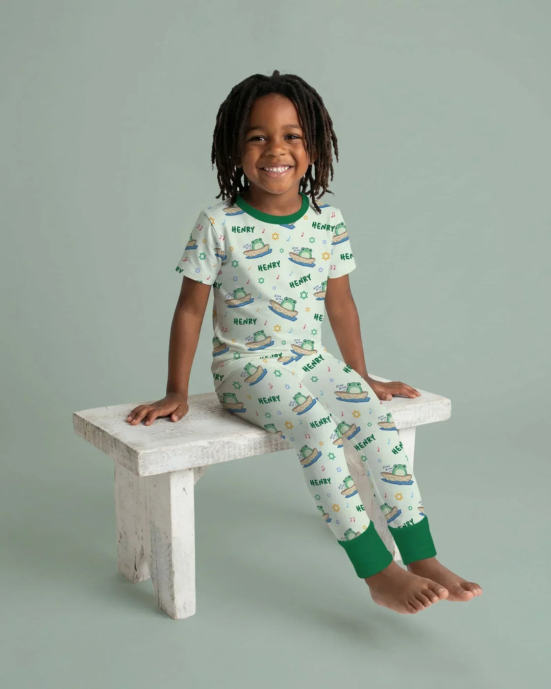 Zweiteiliges, kurzärmliges Pyjama-Set mit Marienkäfern