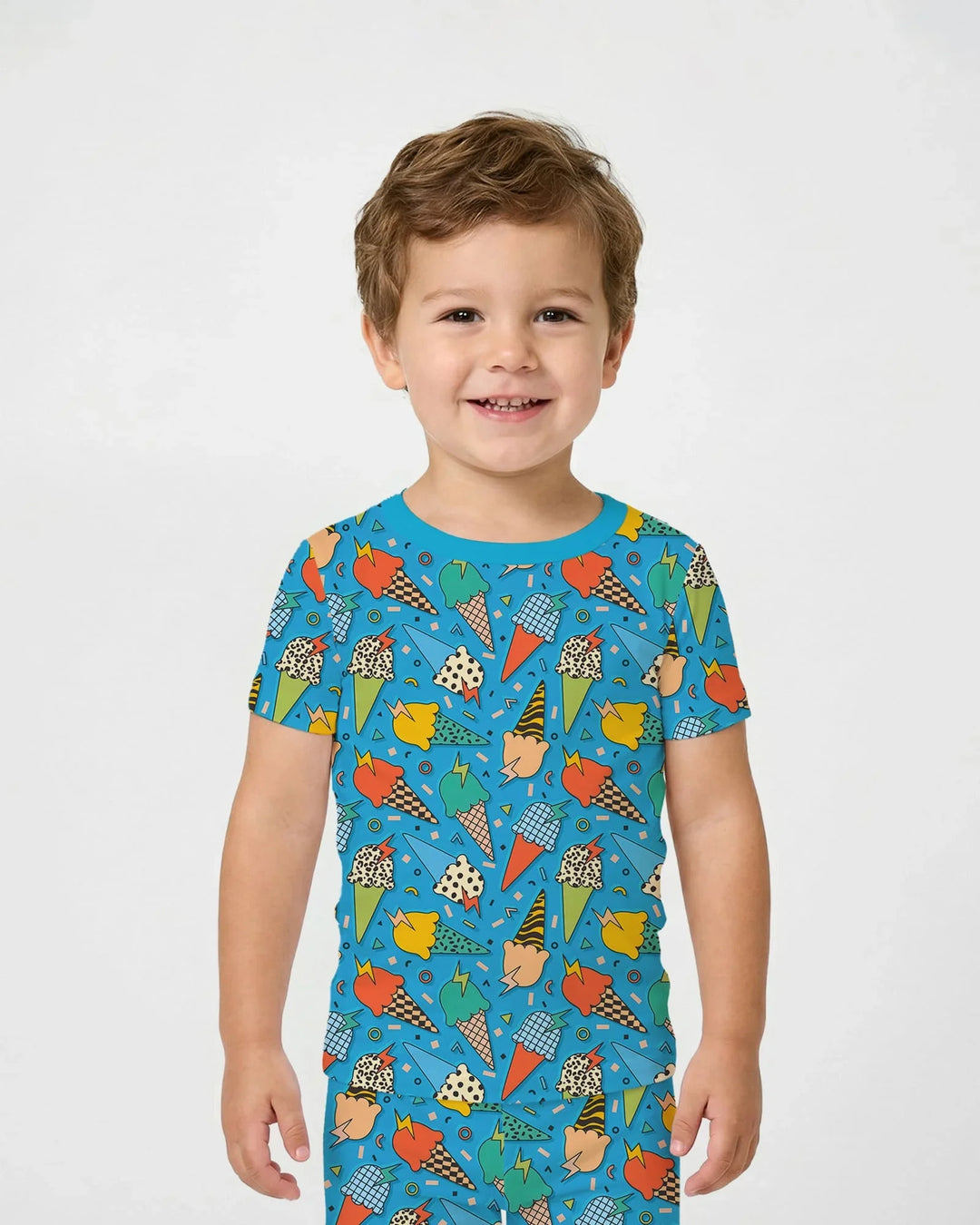Zweiteiliges, kurzärmliges Pyjama-Set mit Marienkäfern